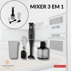 Mixer 3 em 1 - processador - preto 700ml - agratto