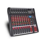 Mixer de áudio de 8 canais, sistema de som profissional CT-80S, placa de mixagem, console de mixagem de DJ com reprodutor de MP3 Reverb, fonte de alimentação fantasma Bluetooth 48V, gravação USB para estúdio, karaokê, música ao vivo