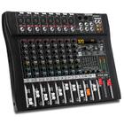 Mixer de áudio MICNAUX de 8 canais com 320 efeitos DSP, Bluetooth