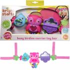 Mobile arco para carrinho busy birdies rosa - bright starts