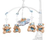 Móbile para berço musical e giratório Urso Aviador Bebê - Sleepbaby Móbiles