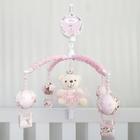 Mobile para berço musical giratório princesa balão rosa - Le-leão Artigos Infantis