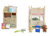 Mobília de quarto infantil Sylvanian Families com acessórios - EPOCH