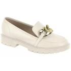 Mocassim Beira Rio Tratorado Feminino Branco Off