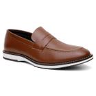 Mocassim Casual Social Centuria Couro Whisky