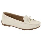 Mocassim Clássico Laço Tendência Moda Conforto 7035.646 Modare Branco