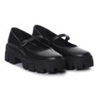 Mocassim Couro Oxford Feminino Tira Tratorado Conforto Moda