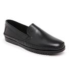 Mocassim Dockside Masculino Em Couro Legítimo Emborrachado Blaqueado Resistente