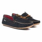 Mocassim Drive Dockside Casual Conforto Feminino Preto Bege