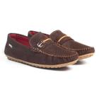 Mocassim Drive Dockside Casual Conforto Infantil Café e Bege