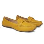 Mocassim Feminino Couro Tranças Conforto Leve Macio