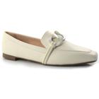 Mocassim Feminino Lacolly Off White 2336