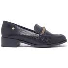 Mocassim Feminino Ramarim Lezard Preto - 2416102