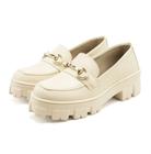 Mocassim Feminino Tratorada Fivela Dourada