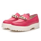 Mocassim Feminino Tratorado Chain Aproprie - 3803 - Rosa