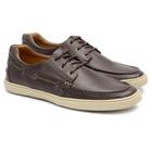 Mocassim Jacometti Masculino Dockside Couro Cadarço Casual