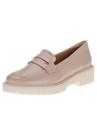 Mocassim Loafer Feminino Tratorado Comfortflex 2373301 Bege