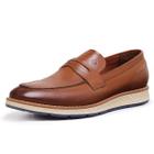 Mocassim Loafer Masculino em Couro Toscana Lecas - 20000 - Tabaco