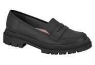 Mocassim Loafer Moleca Tratorado Preto