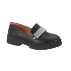 Mocassim Loafer Vizzano Feminino Tratorado 1422.102.15745 - Preto