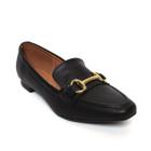 Mocassim Loafer Vizzano Metal Feminino - Preto