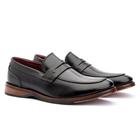 Mocassim Masculino Casual Couro Preto - Cód 29911