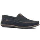 Mocassim Masculino Couro Drive Marinho Conhaque Pegada 141603-09