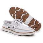 Mocassim Masculino Dockside Top Sider em Couro Polo Urban Branco