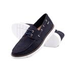 Mocassim Masculino Falcon em Couro Nobuck Denim - 98148ND