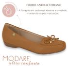 Mocassim Modare Original Feminino Ultraconforto Casual Detalhes Lancamento Dia A Dia Sapatilha Laço Fashion