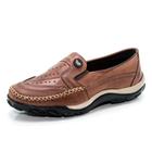 Mocassim Sapatilha Masculina Couro Legítimo Exclusive Romelks - 2021 - Havana