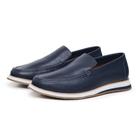 Mocassim Sapato Couro Sola Borracha Masculino Calce Fácil Moda Casual Fashion Homem Estiloso