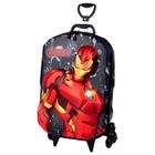 Mochila 3D de Rodinhas Infantil - Marvel Avengers - Homem de Ferro - Maxtoy