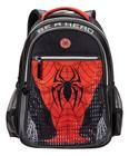 Mochila Aranha Spider Dark Costas Menino Infantil Grande - Denlex