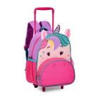 Mochila Bolsa de Rodinhas Unicórnio Infantil Pets Escolar/Creche Passeio - Clio