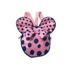 Mochila Bolsa Infantil Minnie Mickey Menina Com Orelhas