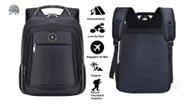 Mochila Bolsa Reforçada Notebook 15.6' Resistente Cabo Aço