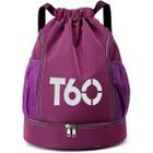 Mochila Bolsa Saco com Cordão Esportiva Impermeável Anti roubo Academia Treino Passeio Multiuso