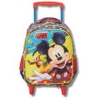 Mochila C/ Rodas Escolar Infantil Mickey 18l Cor Azul Xeryus