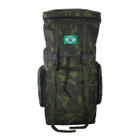 Mochila Camuflada Verde Militar Viagem Camping 588 Bem Forte