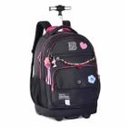 Mochila Carrinho 18,5" Rebecca Bonbon Original Clio RB24592, Bolsa De Rodinhas Reforçada, Compartimento Notebook Tablet