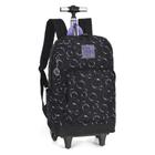 Mochila Carrinho 2 Em 1 Juvenil Bolhas Preto Up4You Luxcel