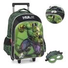 Mochila Carrinho Avengers Marvel Hulk Esmaga Verde Luxcel