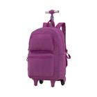 Mochila Carrinho Azul Kids Tecido Crinkle Luxcel