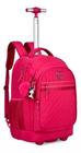 Mochila Carrinho Clio Rosa Rebecca Bonbon Feminino Garota Escolar Grande Resistente Original Rosa