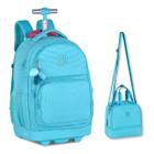 Mochila Carrinho e Lancheira Rebecca Bonbon Kit Escolar Premium