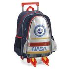 Mochila Carrinho Infantil Foguete Nasa Vermelho Luxcel