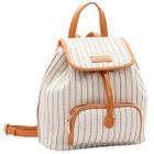 Mochila Casual Com Textura Espaçosa Feminina Chenson 84793 Off White