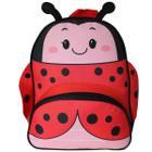 Mochila Clio Infantil Joaninha Passeio Creche 33x26x11cm 9L