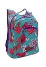 Mochila Clio Style Costas Juvenil Escolar Casual Floral